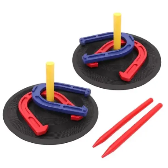 GSE Indoor and Outdoor Rubber Horseshoe Game Set image {6}