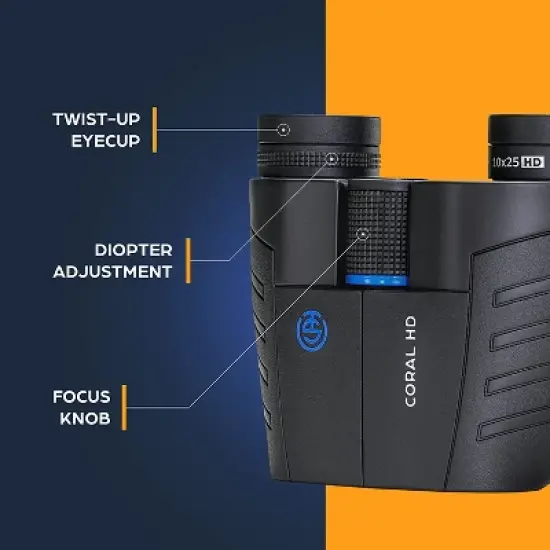 TSO Coral 10x25 Porro Binocular image {2}