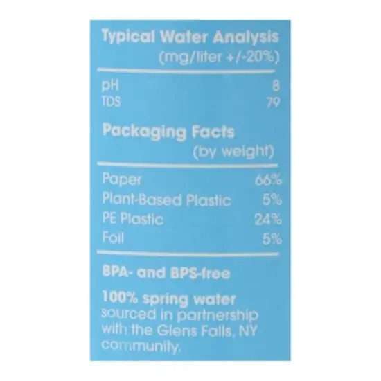 Just Water 100% Spring Water - Case of 12/33.8 oz image {5}
