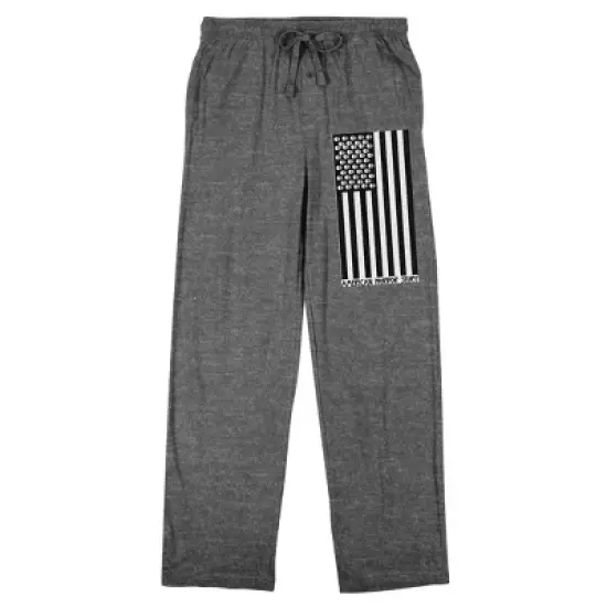 American Horror Story American Flag Men's Gray Heather Sleep Pajama Pants image {3}