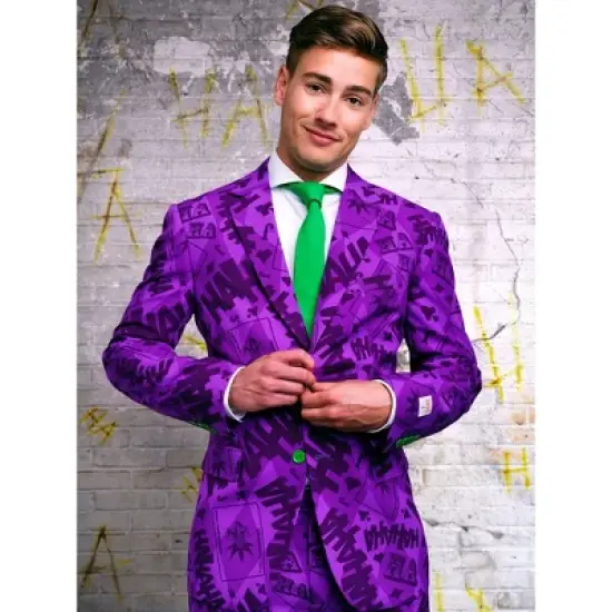 OppoSuits Men's Suit - The Joker Costume - Purple image {6}