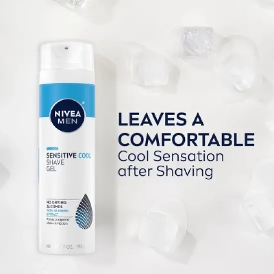 NIVEA Men Cooling Shave Gel for Sensitive Skin - 7oz image {6}