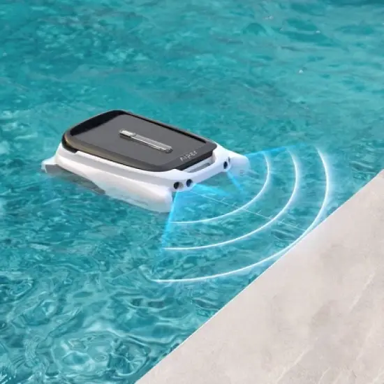 Aiper Surfer M1 Solar Powered Automatic Robotic Pool Skimmer Cleaner - White image {3}