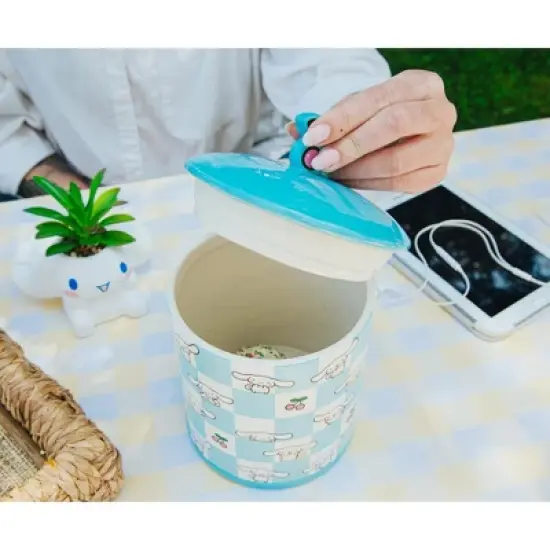 Silver Buffalo Sanrio Cinnamoroll Cherry Ceramic Snack Jar | Holds 64 Ounces image {4}