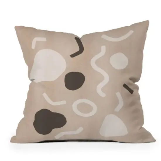 26"x26" Deny Designs Cortney Herron Abstract Outdoor Throw Pillow: Polyester Fill, Plain Weave, All Ages, Sewn Seam Closure image {4}