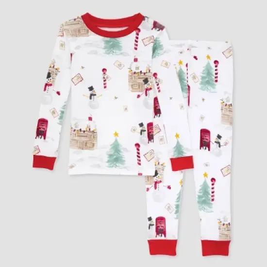 Burt's Bees Baby&reg; Kids' 2pc Christmas Pajama Set image {7}