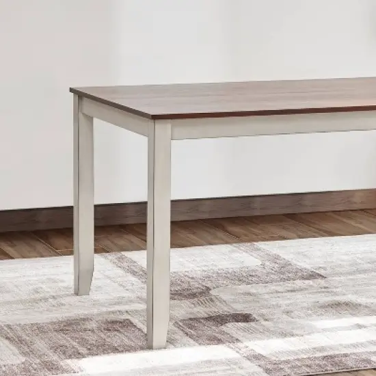 Ellsworth Wood Dining Table Medium Brown - Vifah image {2}