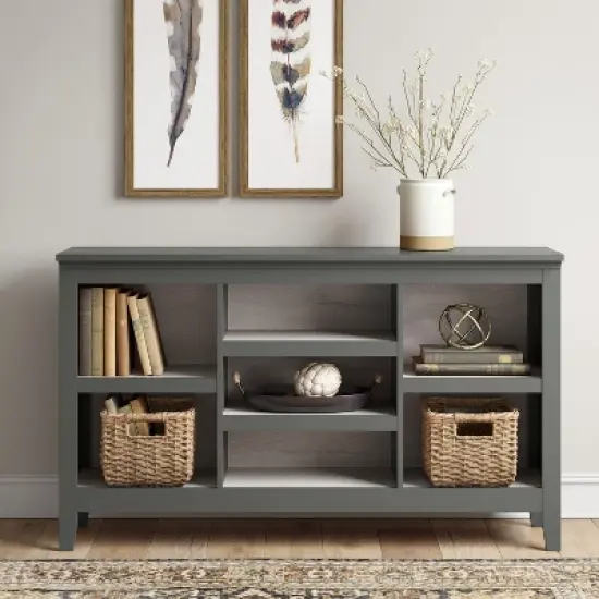 32" Carson Horizontal Bookcase with Adjustable Shelves - Threshold image {1}