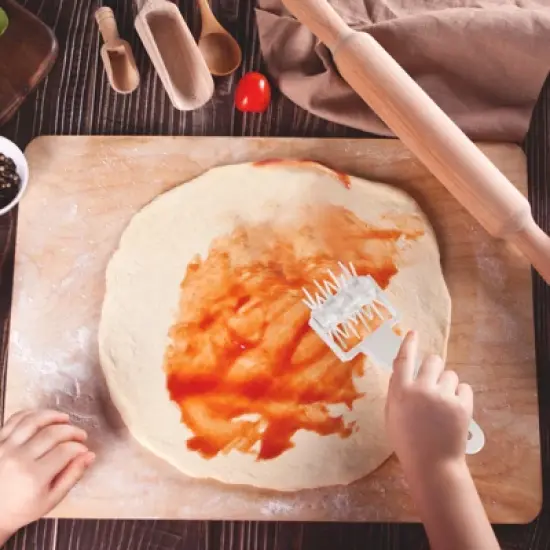 Unique Bargains Plastic Durable with Spikes Cookie Pizza Dough Docker Rollers image {3}