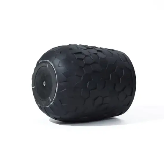 LuxenHome Round Black Geometric Planter &ndash; Indoor/Outdoor MgO Pot with Drainage Plug image {7}