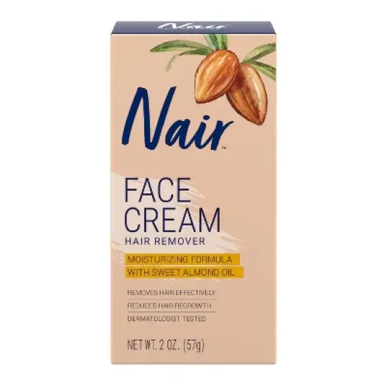 Nair Moisturizing Facial Hair Removal Cream with Sweet Almond Oil - 2.0oz image {10}