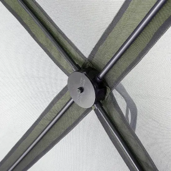 CLAM Quick Set Escape 12 x 12 Foot Portable Pop Up Outdoor Camping Gazebo Canopy Shelter Tent with Carry Bag and Wind Panels (2 Pack), Green image {2}