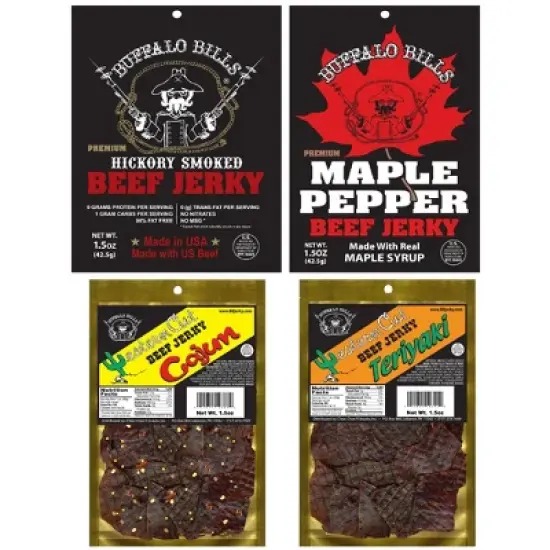 Buffalo Bills 12-pc Beef Jerky Sampler Patriotic 6-Pack Gift Cooler (12 mixed 1.5oz jerky packs) image {2}