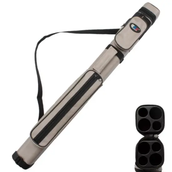 GSE 2x2 Square Cue Case, Pool Cue Stick Carrying Case, Billiard Cue Case Holds 2 Butts and 2 Shafts image {8}