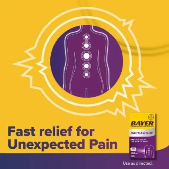 Bayer NSAID Aspirin Extra Strength Back & Body 500Mg Tablets - 200ct image {3}