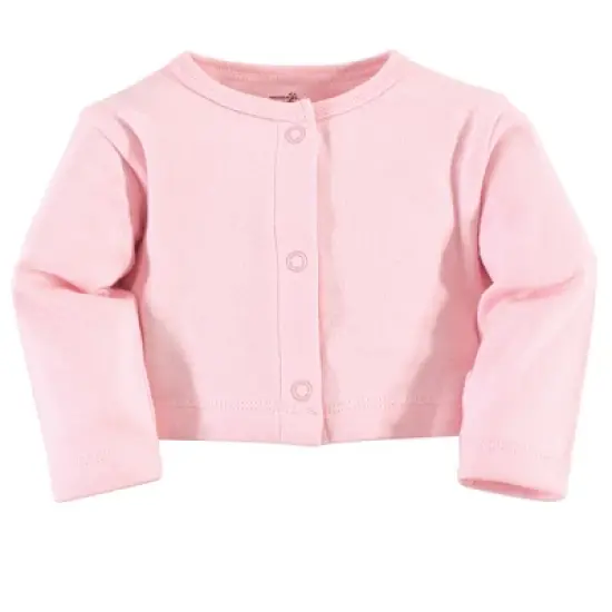 Touched by Nature Baby and Toddler Girl Organic Cotton Dress and Cardigan 2pc Set, Ditsy Floral image {2}