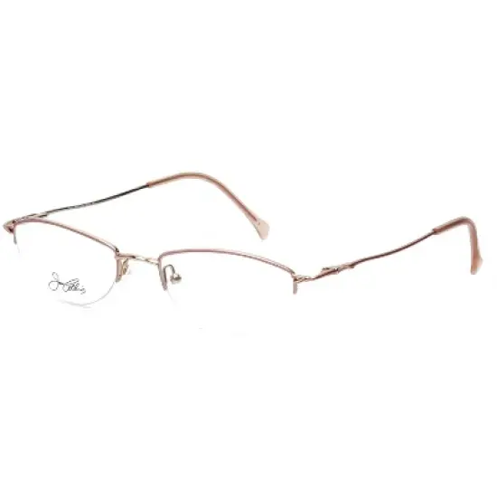 Joan Collins JC9635-GRO Cateye.5-Rimless Designer Reading Glasses Rose Gold 50mm +2.50 image {1}