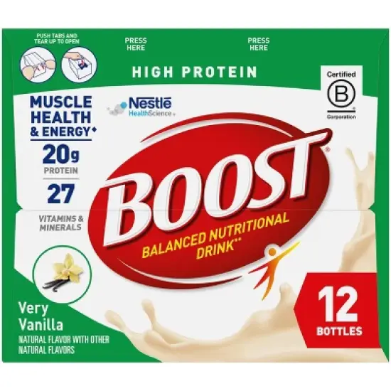 Boost High Protein Nutritional Drink - Very Vanilla - 8 fl oz/12pk image {4}