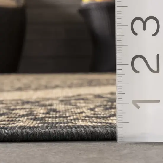 nuLOOM Fiona Medallion Indoor and Outdoor Patio Area Rug image {2}