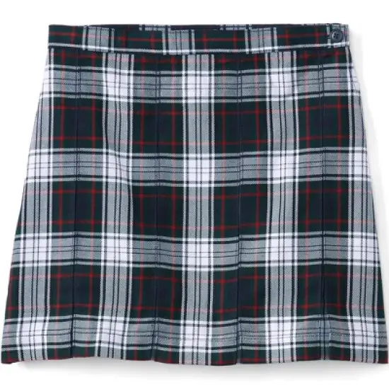 Lands' End School Uniform Girls Plaid Box Pleat Skirt Top of the Knee image {8}