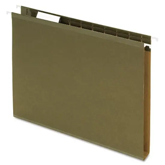 Pendaflex Reinforced 1" Extra Capacity Hanging Folders Letter Standard Green 25/Box 4152X1 image {7}