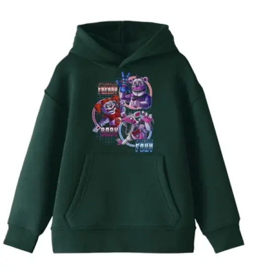 Five Nights at Freddy's Funtime Characters Boy's Forest Green Sweatshirt image {3}