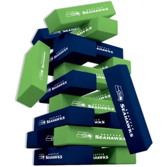 MasterPieces Real Wood Block Tumble Towers - NFL Seattle Seahawks image {2}