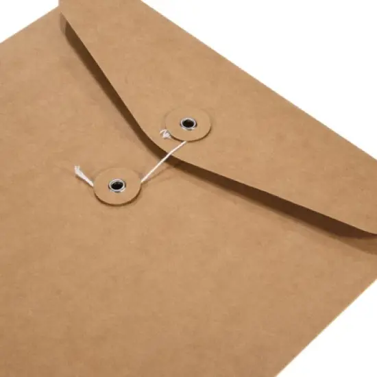 Unique Bargains String-Tie A4 Document Letter Filing Envelopes Brown image {3}