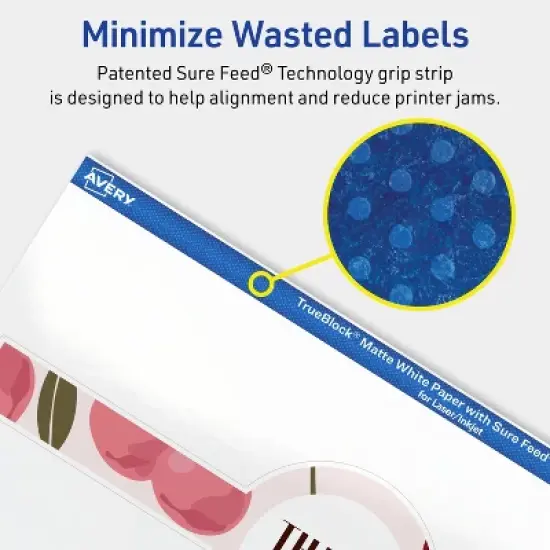 Avery TrueBlock Wraparound Band Labels, 2-3/8" x 8", 30ct image {3}