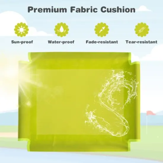 Infans 8FT Climbing Dome w/ Slide Outdoor Kids Jungle Gym Dome Climber Blue image {2}