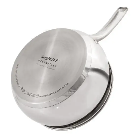 BergHOFF Belly Shape 18/10 Stainless Steel Sauce Pan with Glass Lid image {2}