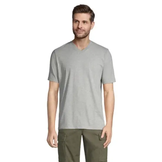 Lands' End Men's Super-T Short Sleeve V-Neck T-Shirt image {5}