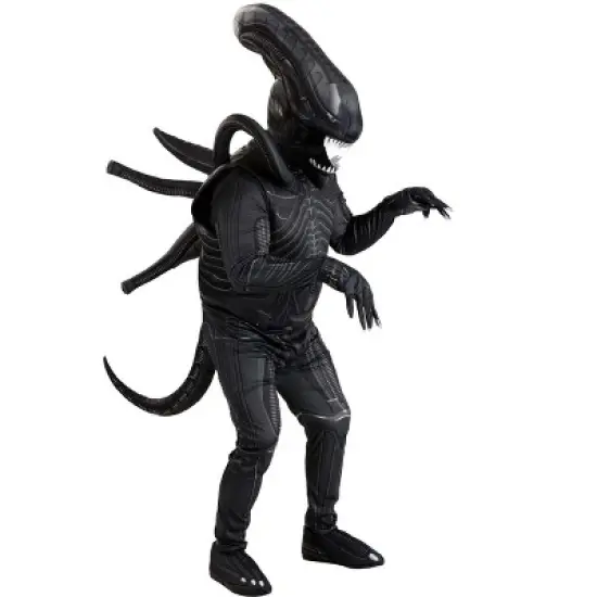 HalloweenCostumes.com Plus Size Premium Xenomorph Halloween Costume | Adult Alien Jumpsuit Realistically Detailed For Cosplay image {16}