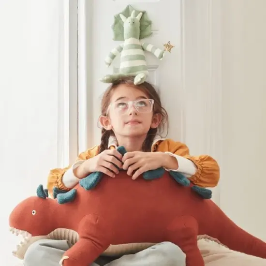 Meri Meri Small Triceratops Knitted Toy (Pack of 1) image {1}