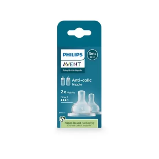 Philips Avent Anti-Colic Nipples - Flow 3 - 2pk image {9}
