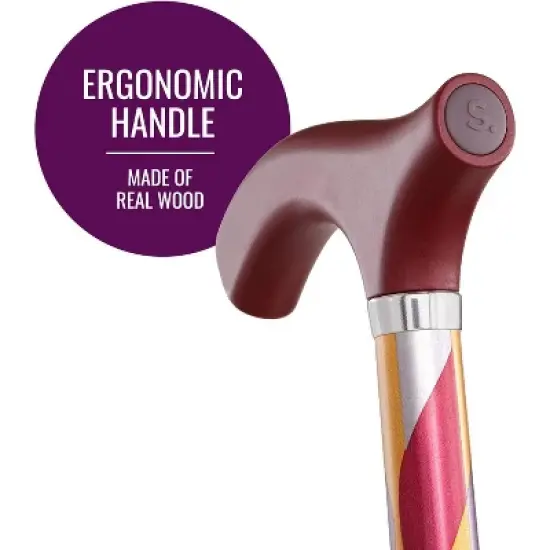 Switch Sticks Walking Cane for Men or Women, Foldable and Adjustable from 32-37 Inches, FSA and HSA Eligible, Waves image {2}