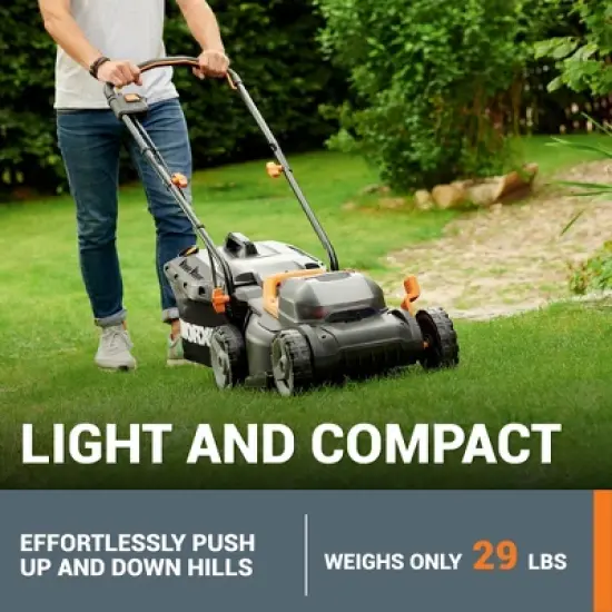 Worx WG779 40V Power Share 4.0Ah 14" Cordless Lawn Mower (Battery and Charger Included) image {3}