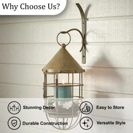 Park Designs Songbird Hanging Verdi Lantern image {4}