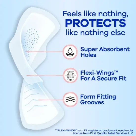 Always Infinity FlexFoam Pads for Women - Size 2 - Super Absorbency - Unscented image {1}
