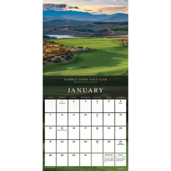 Trends International Inc. 2023-24 Wall Calendar 12"x12" Sports Illustrated Golf Courses image {1}