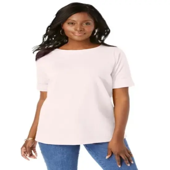 Jessica London Women&rsquo;s Plus Size Cuff Tee image {5}
