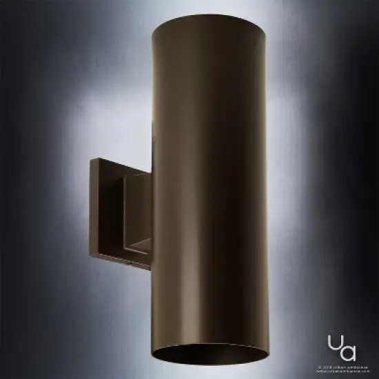 Urban Ambiance Luxury Contemporary Outdoor Wall Light,  14"H x 5"W,  Olde Bronze Finish, UHP1060 image {2}