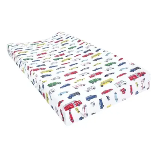Hudson Baby Cotton Changing Pad Cover, Going Places, One Size image {2}