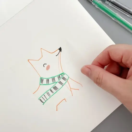 Wrapables Transparent Sticky Notes, Waterproof Self-Adhesive Memos for Home, School, Office (Set of 5), Transparent image {4}