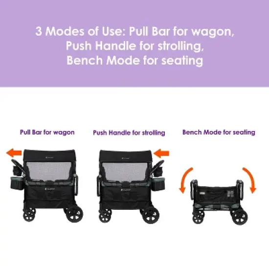 Baby Trend Quest PLUS 3-in-1 Stroller Wagon - Madrid Green image {2}