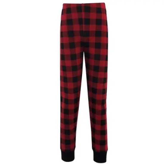 Touched by Nature Baby, Toddler and Kids Unisex Organic Cotton Tight-Fit Pajama Set, Buffalo Plaid image {1}