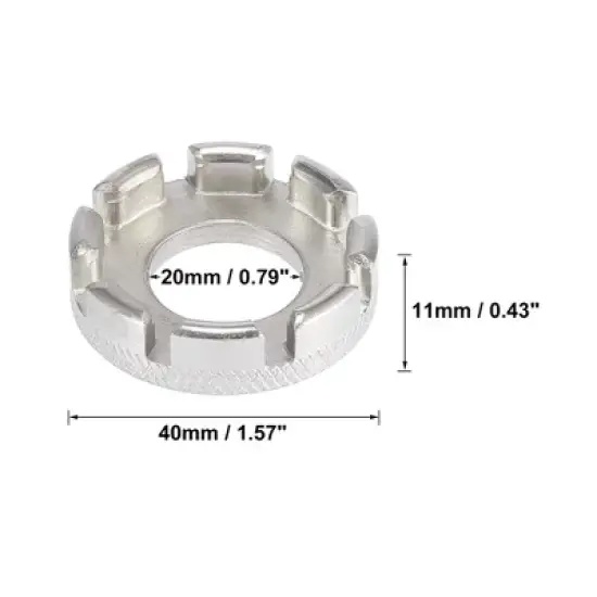 Unique Bargains Bicycle Wheel Spoke Wrench 8 Hole Bike Cycling Spanner Repair Tool 2pcs image {2}