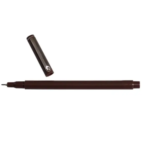 Marvy Uchida Le Pen Felt Pen Ultra Fine Point Brown Ink 2/Pack (7655870A) image {3}