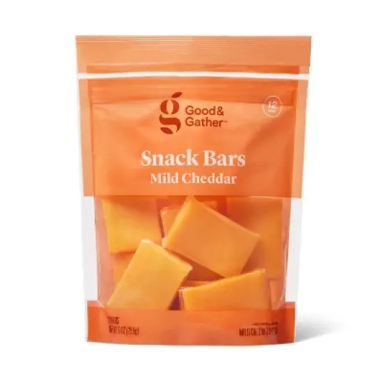 Mild Cheddar Cheese Snack Bars - 9oz/12ct - Good & Gather&trade; image {3}