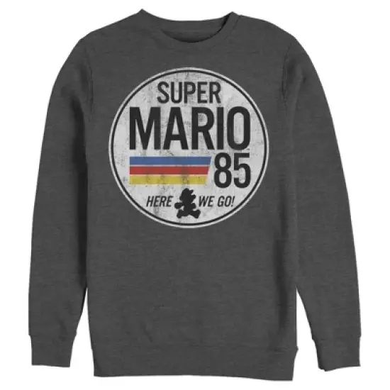 Men's Nintendo Super Mario Retro Rainbow Ring Sweatshirt image {4}